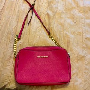Hot pink Michael Kors crossbody